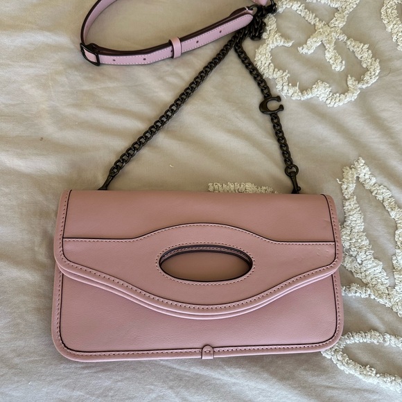 Coach Pink and Brown Crossbody Bag - Picture 3 of 7